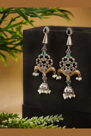 Fabindia Artificial Stones Jhumkas