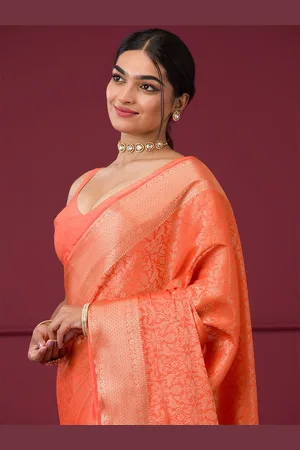 Koskii Woven Design Zari Saree