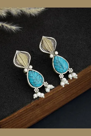 Fabindia Beaded Contemporary Drop Earrings