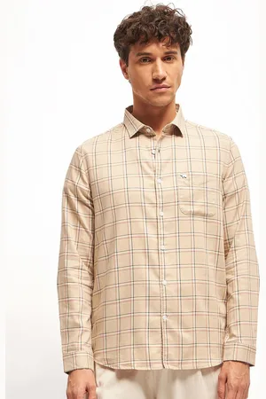 The Bear House Men Slim Fit Tartan Checks Opaque Checked Casual Shirt