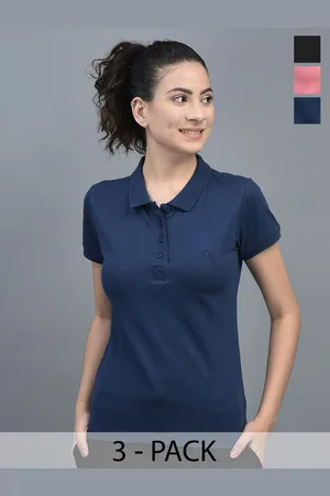 Dollar Missy Women 3 Polo Collar T-shirt