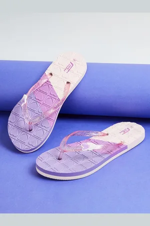 Lifestyle Girls Textured Rubber Thong Flip-Flops