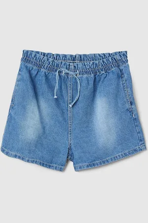 Max Collection Girls Regular Fit Mid-Rise Denim Shorts