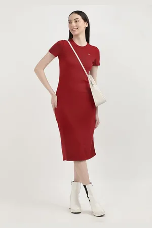 Tommy Hilfiger Women Round Neck Sheath Dress