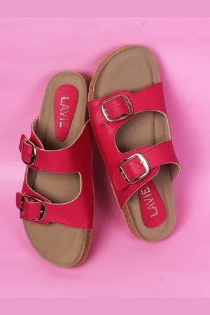 LAVIE Women Open Toe Flats With Buckles
