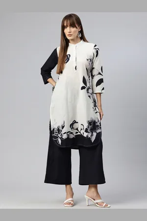 BUTA BUTI Floral Printed Pure Cotton Kurta With Palazzos