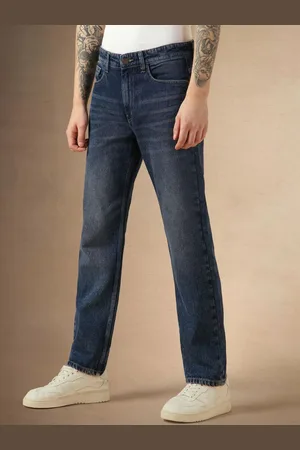 Dennis Lingo Men Relaxed Fit Mid-Rise Light Shade Clean Look Cotton Jeans