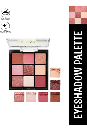 Lakme 9 Blendable Shades Ultimate Glam Eyeshadow Palette 11.7g - Blush Bloom