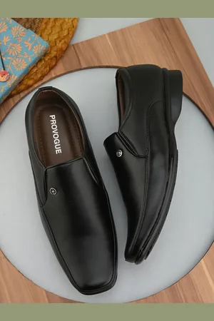 Provogue Men Square Toe Formal Slip-On Shoes