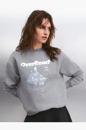 Grimelange Women Graphic Printed Sweatshirt