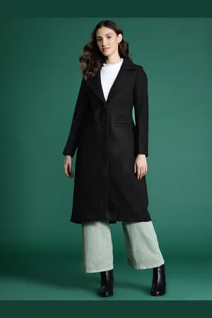 DressBerry Lapel Collar Longline Overcoat