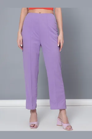 Golden Kite Women Tailored High-Rise Wrinkle Free Pleated Formal Trousers
