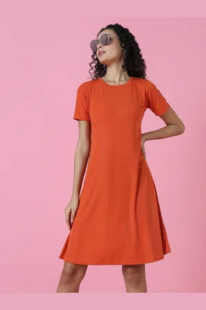 SHOWOFF Women Embellished Round Neck A-Line Dress