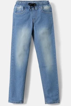 URBANO Boys Light Fade Regular Fit Stretchable Mid-Rise Jeans