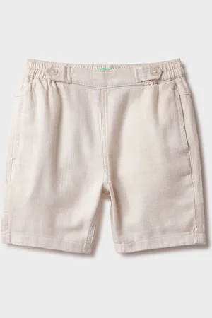 Benetton Boys Regular Fit High-Rise Pure Cotton Shorts