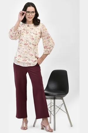 FUTURO REMOTO GIOIELLI Women Floral Printed Round Neck Top