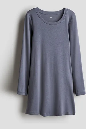 H&M Girls Above Knee Long-Sleeved Dress