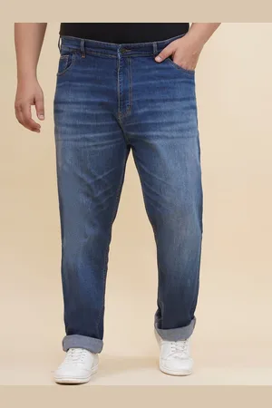 John Pride Men Plus Size Regular Fit Mid-Rise Stretchable Jeans