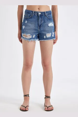 DeFacto Women Washed Denim Shorts