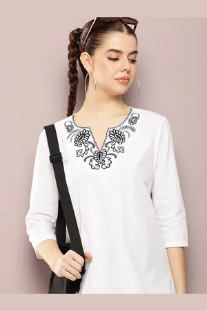Kook N Keech Embroidered Pure Cotton Top