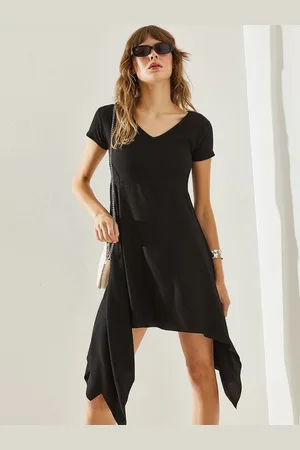 Bianco Lucci Solid A-Line Dress