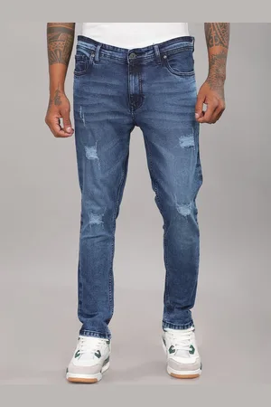 PAUL STREET Men Urban Slim Fit Mildly Distressed Light Fade Stretchable Jeans