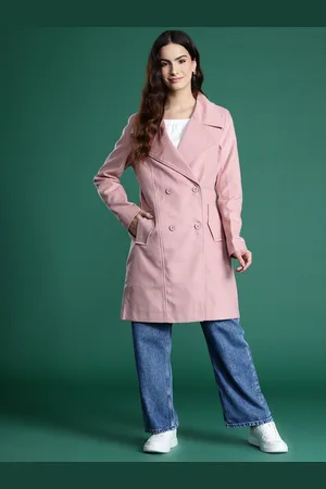 DressBerry Notched Lapel Collar Longline Overcoat