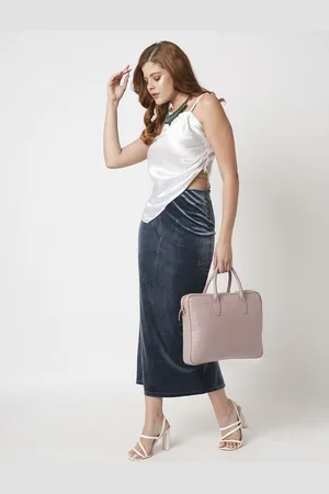 Globus Women Textured PU Laptop Bag