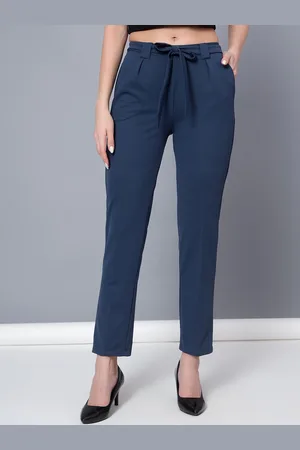 Golden Kite Women Tailored High-Rise Wrinkle Free Pleated Formal Trousers