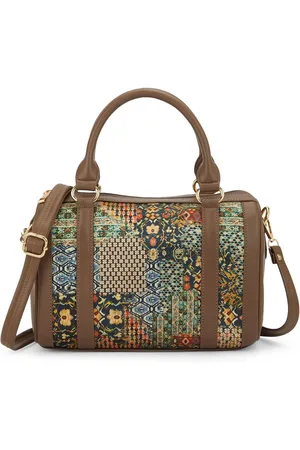 Globus Ethnic Motifs Printed Structured Handheld Bag