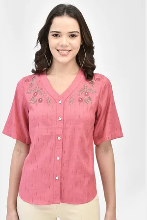 FUTURO REMOTO GIOIELLI Women Floral Printed V-Neck Top