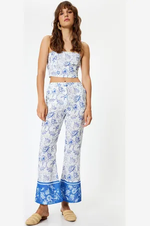 Koton Women Floral Printed Trousers