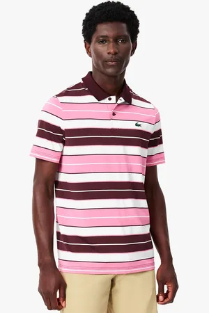 Lacoste Men Striped Polo Collar T-Shirt