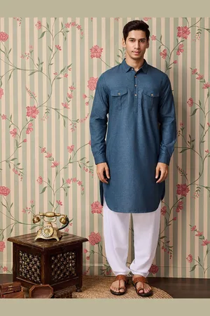 House of Pataudi Shirt Collar Kurta with Salwar