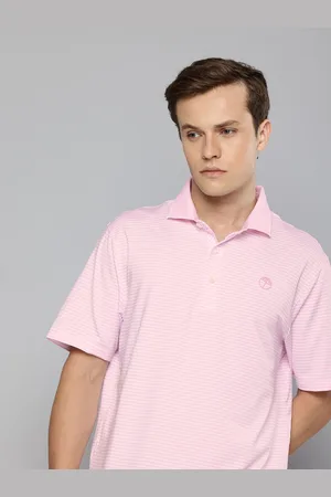 PUMA Arnold Palmer Mattr Traditions DryCell Striped Polo Collar Golf T-shirt