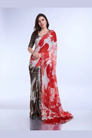 all about you Tie and Dye Dyed Beads and Stones Saree