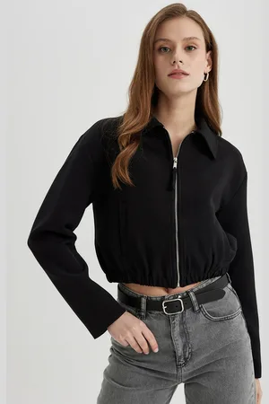 DeFacto Women No Crop Bomber Long Sleeves Jacket