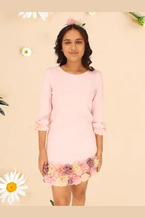CUTECUMBER Girls Embellished Georgette A-Line Dress