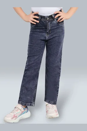 BAESD Girls Straight Fit Mid-Rise Jeans