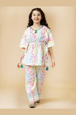 A.T.U.N. Girls Printed Top With Pyjama
