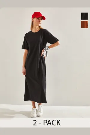 Bianco Lucci Solid Pack Of 2 Maxi Midi Dress