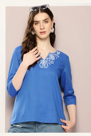 Kook N Keech Embroidered Cotton Top