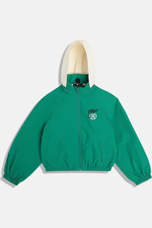Tommy Hilfiger Girls Colourblocked Crop Puffer Jacket