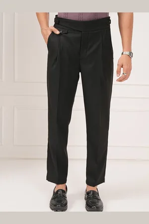 Highlander Men Slim Fit Pleated Trousers