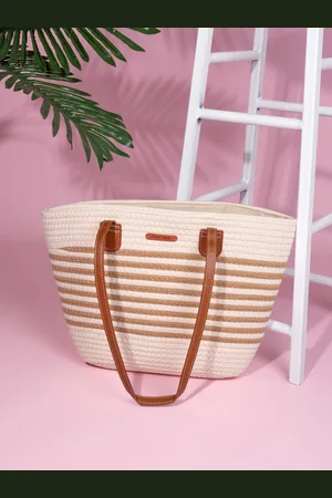 Styli Women Raffia Textured Shoulder Bag