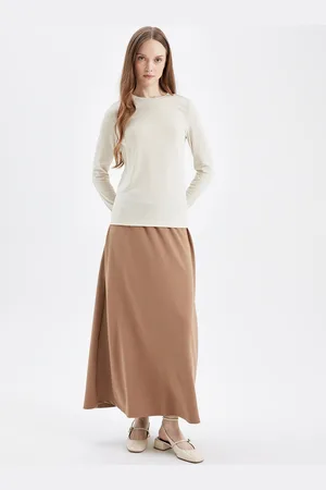 DeFacto Women Flared Maxi Skirts