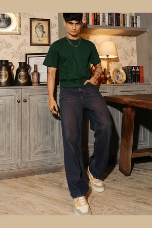 FREAKINS Men Straight Fit High-Rise Stretchable Jeans
