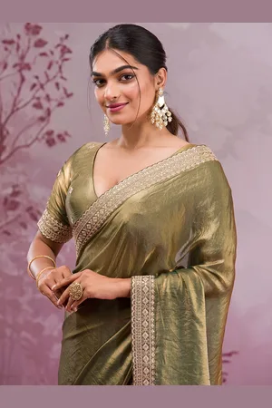 Koskii Embroidered Tissue Saree