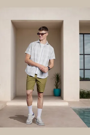 Mast & Harbour Men Pure Cotton Shorts