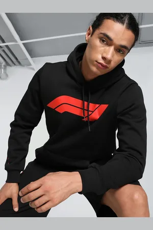 PUMA Men Printed Hooded Motor Sports Sweatshirt